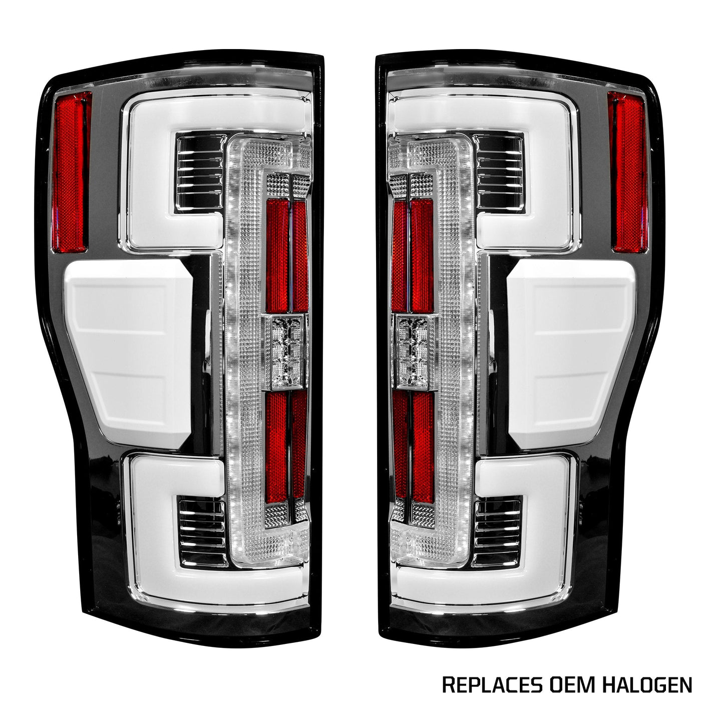 Ford Tail Lights, Ford Super Duty Tail Lights, Super Duty 17-19 Tail Lights, Tail Lights, Clear Tail Lights, Ford F250 Tail Lights, Ford F350 Tail Lights, Ford F450 Tail Lights, Ford F550 Tail Lights