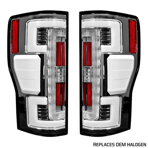 Ford Tail Lights, Ford Super Duty Tail Lights, Super Duty 20-22 Tail Lights, Tail Lights, Clear Lens Tail Lights