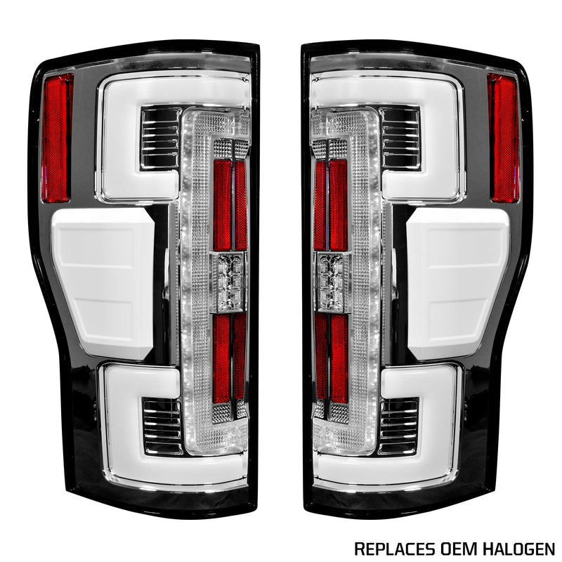 Ford Tail Lights, Ford Super Duty Tail Lights, Super Duty 20-22 Tail Lights, Tail Lights, Clear Lens Tail Lights
