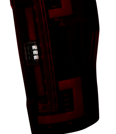 Ford Tail Lights, Ford Super Duty Tail Lights, Super Duty 20-22 Tail Lights, Tail Lights, Dark Red Smoked Tail Lights