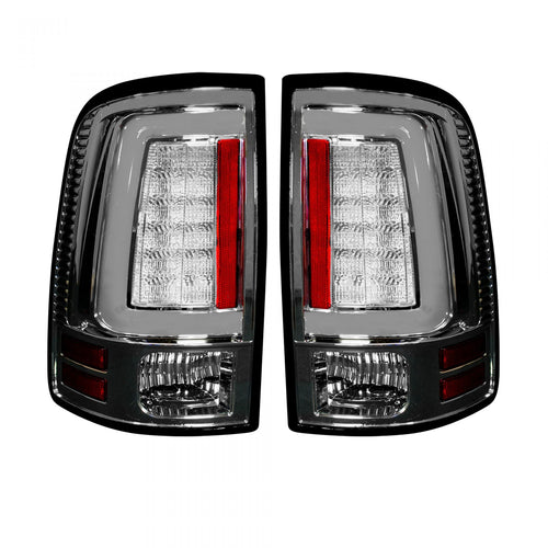 Dodge Tail Lights, Dodge RAM Tail Lights, RAM 1500 09-18 Tail Lights, RAM 2500 10-18 Tail Lights, RAM 3500 10-18 Tail Lights, Clear Tail Lights, Recon Tail Lights