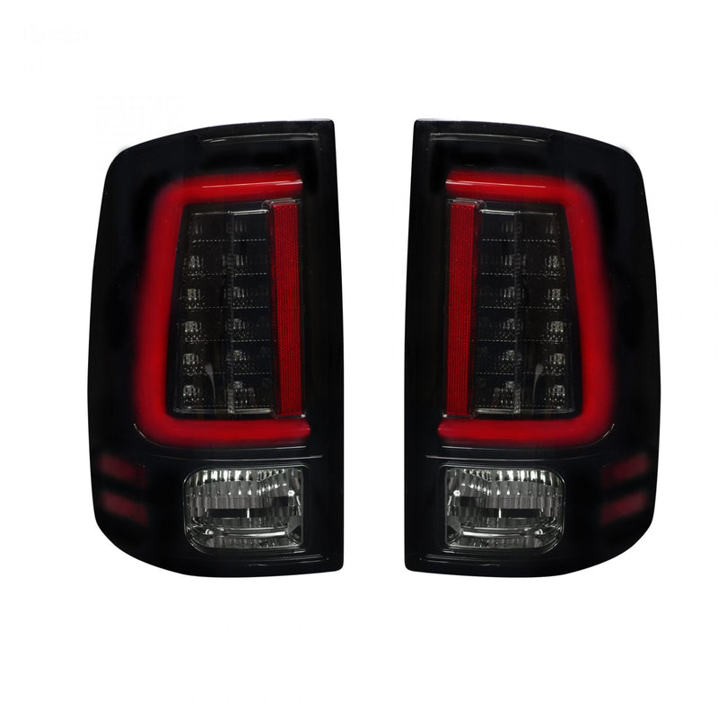 Dodge Tail Lights, Dodge RAM Tail Lights, RAM 1500 Tail Lights, RAM 2500 Tail Lights, RAM 3500 Tail Lights, RAM 1500 13-18 Tail Lights, Smoked Tail Lights, Recon Tail Lights, Tail Lights