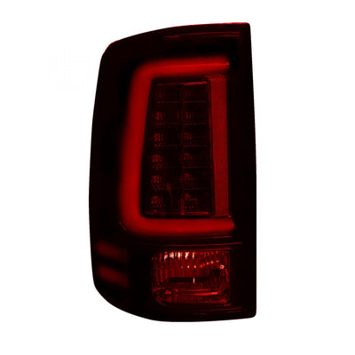 Dodge Tail Lights, Dodge RAM Tail Lights, RAM 1500 09-18 Tail Lights, RAM 2500 10-18 Tail Lights, RAM 3500 10-18 Tail Lights, Dark Red Smoked Tail Lights, Recon Tail Lights