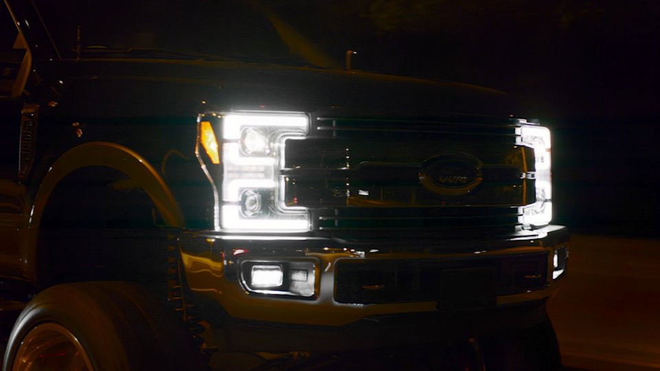 Ford Projector Headlights, Superduty Projector Headlights, Superduty 17-19 Projector Headlights, Smoked Headlights, Recon Projector Headlights