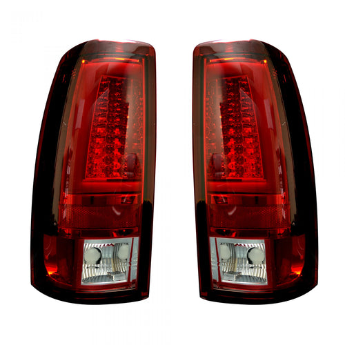 Chevy Silverado Tail Lights, GMC Sierra Tail Lights, Sierra 99-07 Tail Lights, Tail Lights, Red Tail Lights, Recon Tail Lights