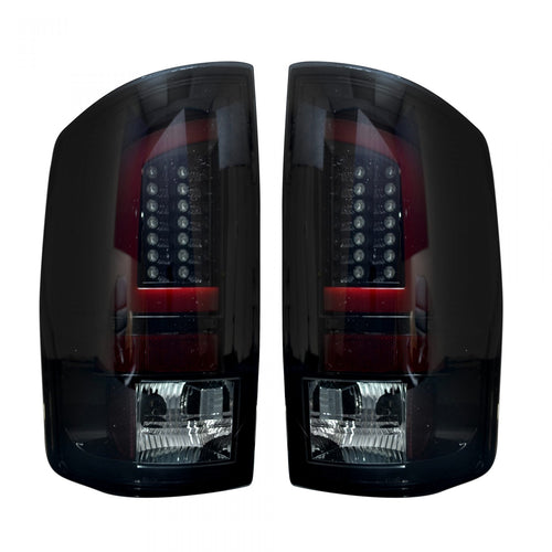 Dodge Tail Lights, Dodge RAM Tail Lights, RAM 1500 07-08 Tail Lights, RAM 2500 07-09 Tail Lights, RAM 3500 07-09 Tail Lights, Smoked Tail Lights, Recon Tail Lights