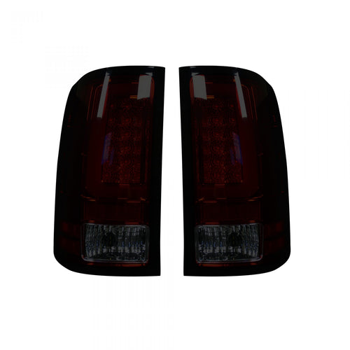 GMC Sierra Tail Lights, Sierra 07-13 Tail Lights, Tail Lights, Dark Red Smoked Tail Lights, Recon Tail Lights, GMC Tail Lights