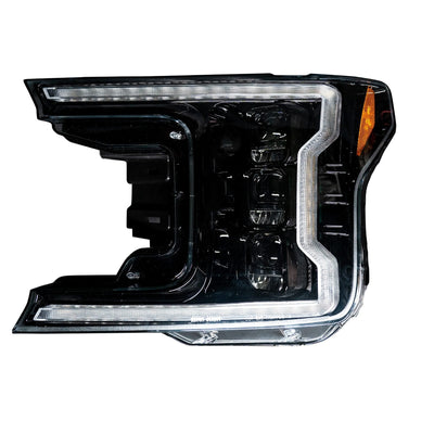 Ford LED Headlights, Ford F150 Headlights, F150 18-20 Headlights, LED Headlights, Smoked Black Headlights, Recon LED Headlights