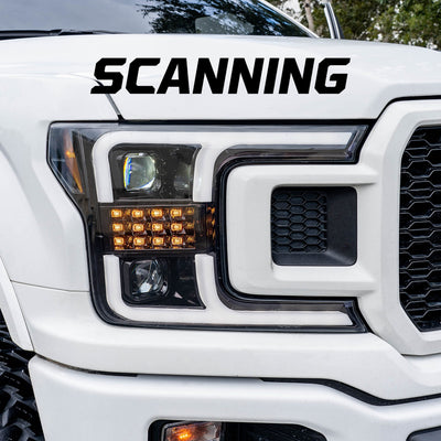 Ford Projector Headlights, Ford F150 Headlights, Ford 18-20 Headlights, OLED DRL Headlights, Smoked/Black Headlights, Recon Projector Headlights, Projector Headlights