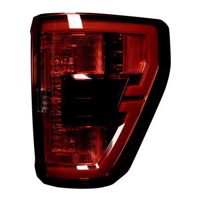 Ford F150 & Raptor 21-23 (Replaces OEM Led Style Tail Lights W/ Blind Spot Warning System) Oled Tail Lights - Red Lens