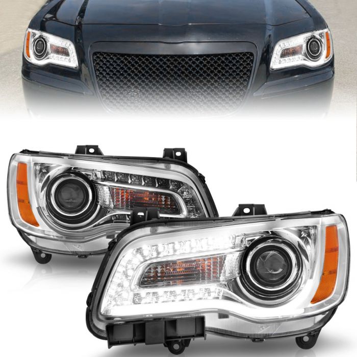 Chrysler Projector Headlights, Chrysler 300 Projector Headlights, Projector Headlights, Chrysler 11-14  Projector Headlights, Chrysler Chrome Headlights 