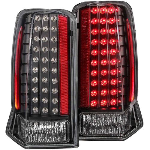 Cadillac Tail Lights, Escalade Tail Lights, Escalade Esv Tail Lights, Black Tail Lights, Anzo Tail Lights