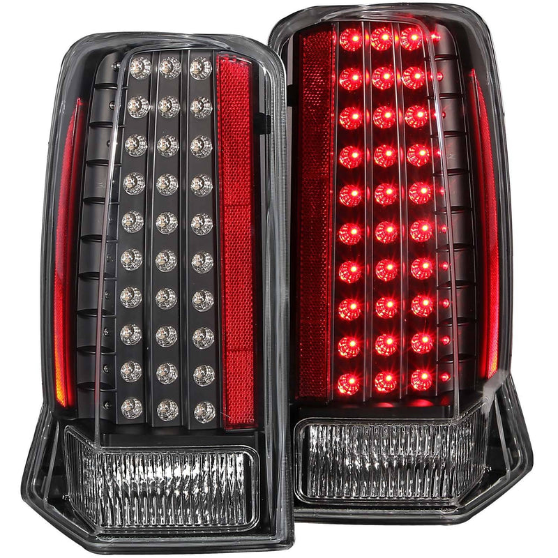 Cadillac Tail Lights, Escalade Tail Lights, Escalade Esv Tail Lights, Black Tail Lights, Anzo Tail Lights