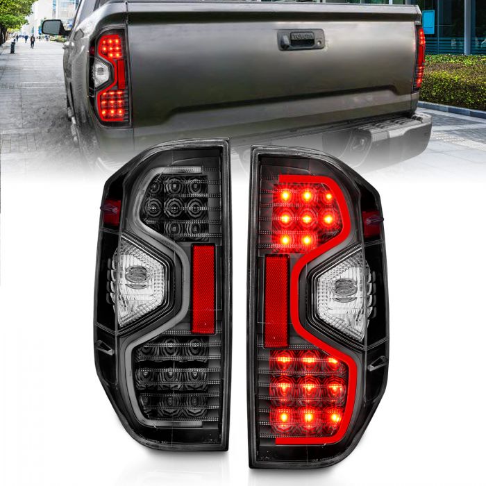 Toyota Tail Lights, Toyota Tundra Tail Lights, Toyota 14-21 Tail Lights, Led Tail Lights, Black Tail Lights, Anzo Tail Lights