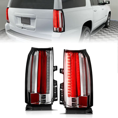 Chevy Tahoe Tail Lights, Chevy Suburban Tail Lights, Tahoe Tail Lights, Tahoe 15-18 Tail Lights, Suburban 15-18 Tail Lights, Tail Lights, Anzo Tail Lights, Chrome Tail Lights, Led Tail Lights