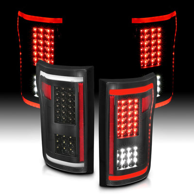 Ford Led Tail Light, Ford F 150 15 -17 Tail Light, Full Led Tail Light, Ford Black Tail Lights, Ford G2 Black Clear