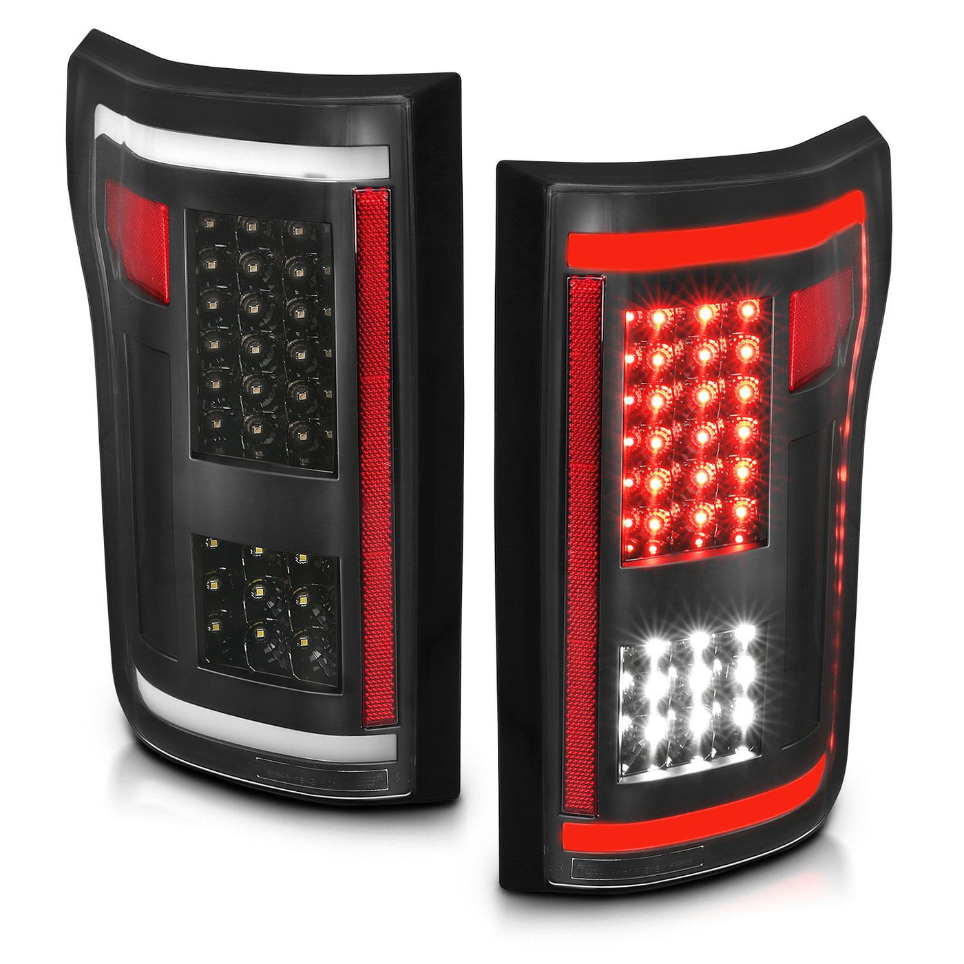 Ford Led Tail Light, Ford F 150 15 -17 Tail Light, Full Led Tail Light, Ford Black Tail Lights, Ford G2 Black Clear