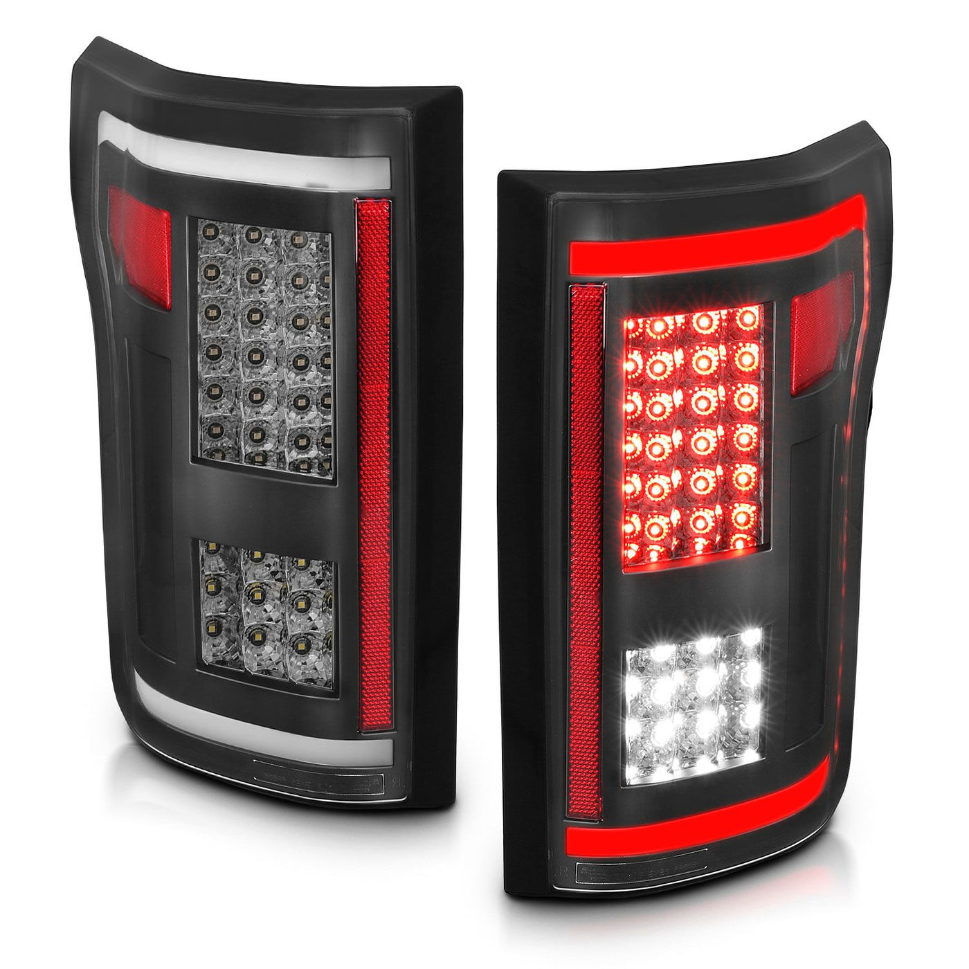 Ford Led Tail Lights, Ford F 150 15 -17 Tail Lights, Full Led Tail Lights, Ford Black Tail Lights, Ford G2 Black Smoke Lens