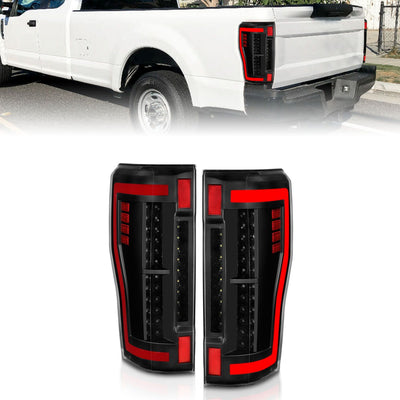 Ford Led Tail Lights, Ford F 250 Tail Lights, Ford 350 Tail Lights, Ford 450 Tail Lights, Ford 550 Tail Lights, Ford 17-19  Tail Lights, Led Tail Lights, Black Tail Lights, Anzo Tail Lights