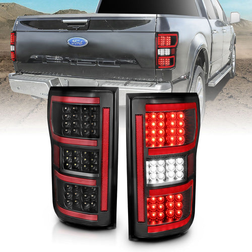 Ford Led Taillights, Ford F-150 Led Taillights, Ford 18-20 Led Taillights, Ford Taillight Black, anzo