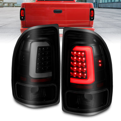 Dodge Tail Lights, Dakota Tail Lights, 97-04 Tail Lights, Tail Lights, Black SMOKE Tail Lights