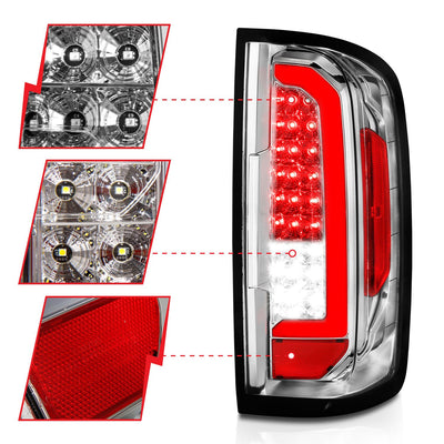 Chevrolet Colorado Tail Lights, Chevrolet Tail Lights, Anzo Tail Lights, Tail Lights,15-21 Tail Lights, Chrome Tail Lights, Colorado Tail Lights, Led Tail Lights