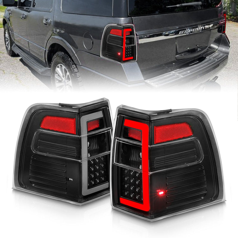 Ford Led Tail Lights, Ford Expedition 07-17 Tail Lights, Led Tail Lights, Ford Black Tail Lights