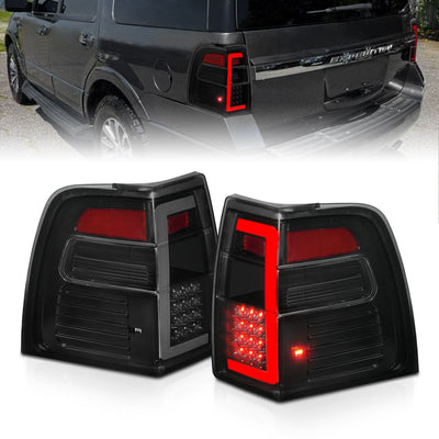 Ford Led Tail Lights, Ford Expedition 07-17 Tail Lights, Led Tail Lights, Ford Black Tail Lights, Housing Smoke Lens 