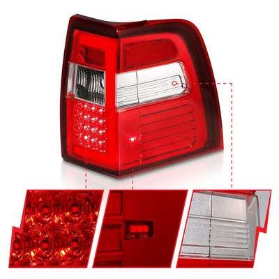 Ford Led Tail Lights, Ford Expedition 07-17 Tail Lights, Led Tail Lights, Ford Red Tail Lights, 