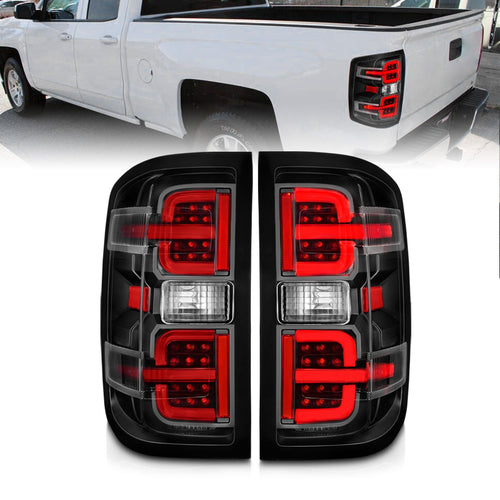 Chevy Silverado Tail Lights, Silverado 1500 Tail Lights, 14-18 Silverado Tail Lights, Silverado 15-19 Tail Lights, Silverado 2500hd Tail Lights, Silverado 3500hd Tail Lights, GMC Sierra Tail Lights, Sierra 15-19 Tail Lights, GMC 2500hd Tail Lights, GMC 3500hd Tail Lights, Tail Lights, Anzo Tail Lights