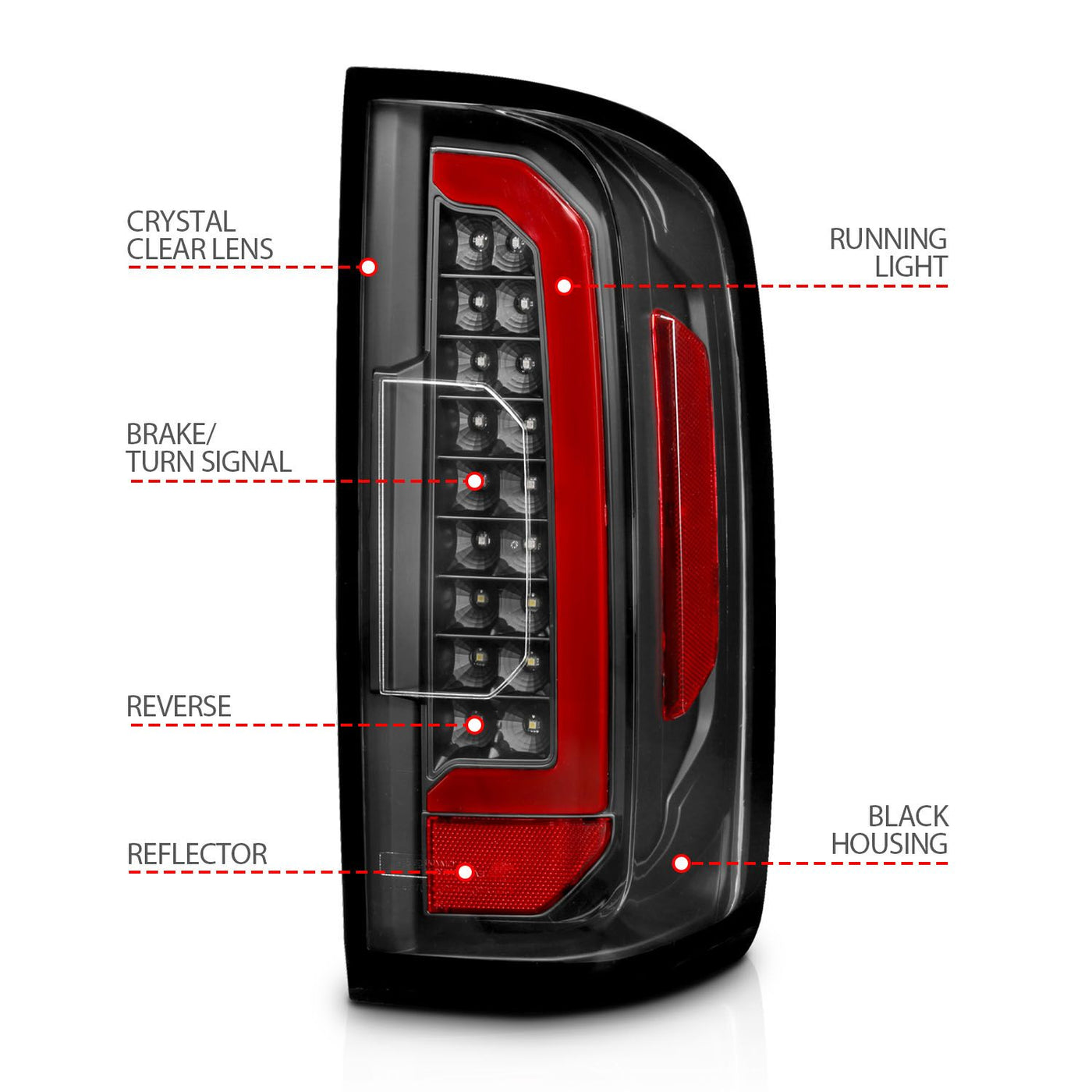 Chevrolet Colorado Tail Lights,  Chevrolet Tail Lights, Anzo Tail Lights, Tail Lights,15-21 Tail Lights, Black Tail Lights, Colorado Tail Lights, Led Tail Lights