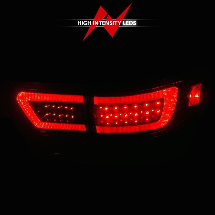 Jeep Led Tail Lights, Jeep Grand Cherokee Tail Lights, Cherokee 11-13 Tail Lights, Led Tail Lights, Black Housing Tail Lights, Smoke Lens Tail Lights, Anzo Tail Lights