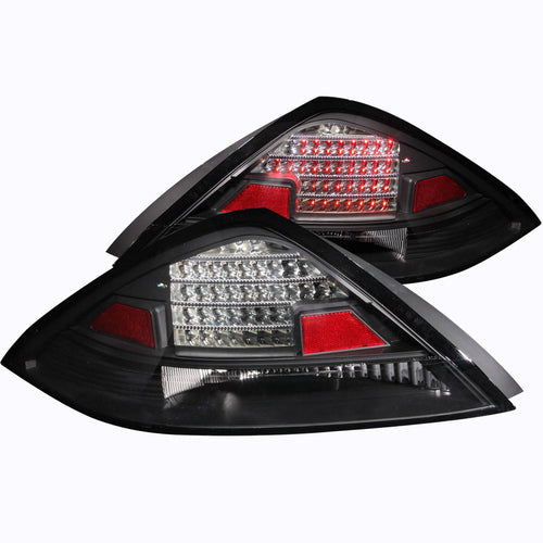 Honda Led Tail Lights, Honda Accord Tail Lights, Accord 03-05 Tail Lights, Led Tail Lights, Black Led Tail Lights, Anzo Tail Lights