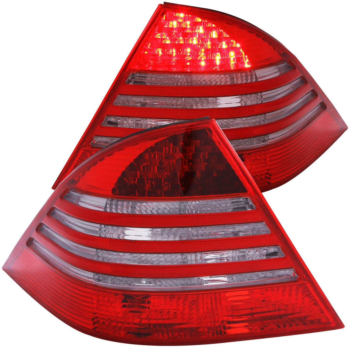 Mercedes Benz Led Tail Lights, S Class Tail Lights, S Class 00-05 Tail Lights, Red Smoke Tail Lights, Anzo Tail Lights