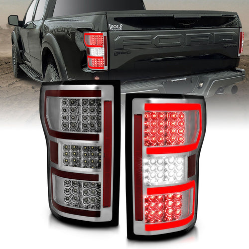 Ford Led Taillights, Ford F-150 Led Taillights, Ford 18-20 Led Taillights, Ford Taillight Chrome, anzo