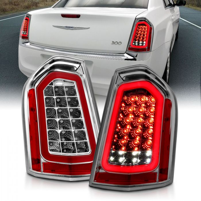 Chrysler 300 Tail Lights, 300 Tail Lights, Chrysler Tail Lights, 11-14 Chrysler Tail Lights, Anzo Chrysler Tail Lights, Tail Lights, ChromeLED Tail Lights, Led Tail Lights, Tail Lights, Tail Light, Sequential Signal Tail Light