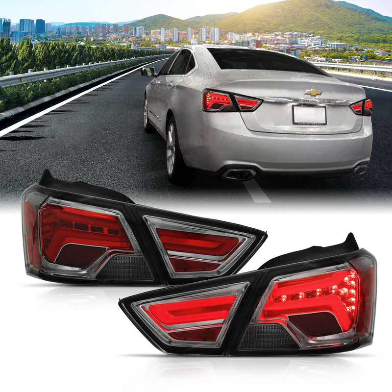 Chevrolet Impala Tail Lights, Chevrolet Tail Lights, Anzo Tail Lights, Tail Lights,14-18 Tail Lights, Chrome Smoke Tail Lights, Impala Tail Lights, Led Tail Lights