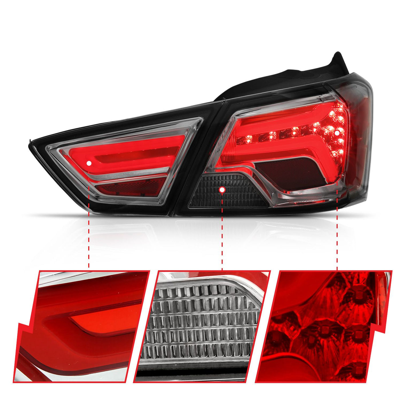 Chevrolet Impala Tail Lights, Chevrolet Tail Lights, Anzo Tail Lights, Tail Lights,14-18 Tail Lights, Chrome Smoke Tail Lights, Impala Tail Lights, Led Tail Lights