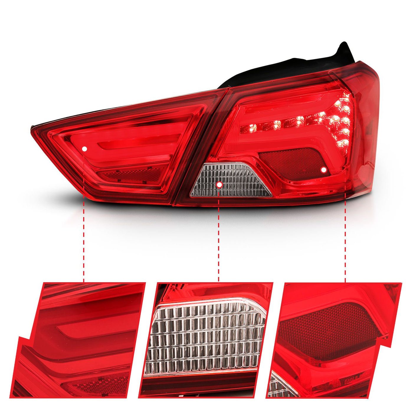 Chevrolet Impala Tail Lights, Chevrolet Tail Lights, Anzo Tail Lights, Tail Lights,14-18 Tail Lights, Chrome Tail Lights, Impala Tail Lights, Led Tail Lights