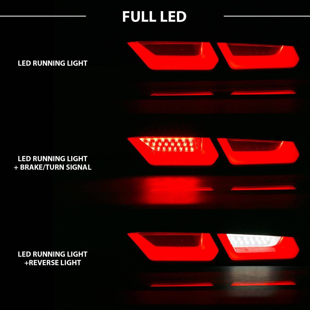 Chevrolet Camaro Tail Lights, Chevrolet Tail Lights, Anzo Tail Lights, Projector Led Tail Lights,16-18 Tail Lights, Camaro Tail Lights, Led Tail Lights