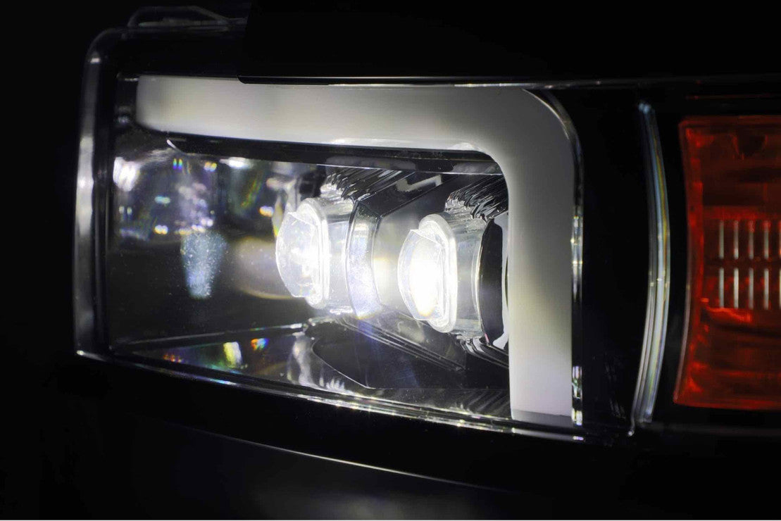 Chevy Silverado Headlight, Silverado Headlight, Silverado 15-19 Headlight, Nova Headlights, Alpharex Nova Headlights, Headlight, Alpharex Headlight, Chrome Headlight,  Jet Black Headlight, Black Headlight
