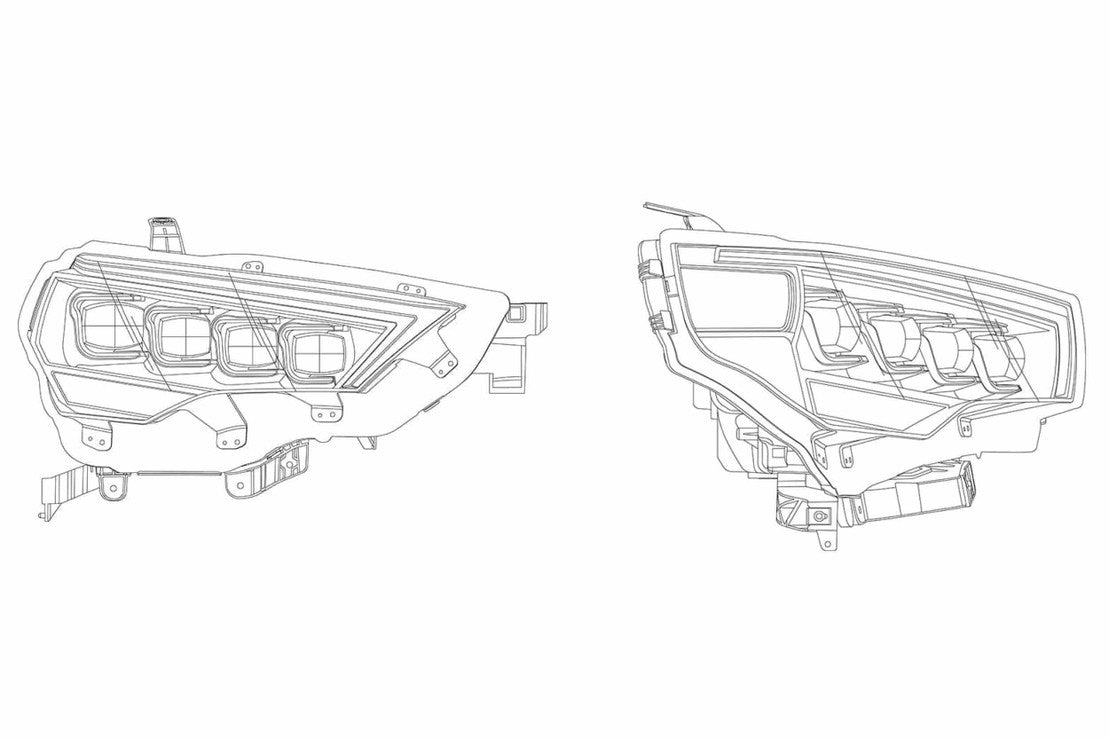 Toyota 4Runner Headlight, 4Runner Nova Headlight, Toyota 14-20 Headlight, Alpharex Nova Headlights, AlphaBlack Nova Headlight, Chrome Nova Headlight, Black Nova Headlight, Toyota Nova Headlights, Toyota Alpharex Headlights