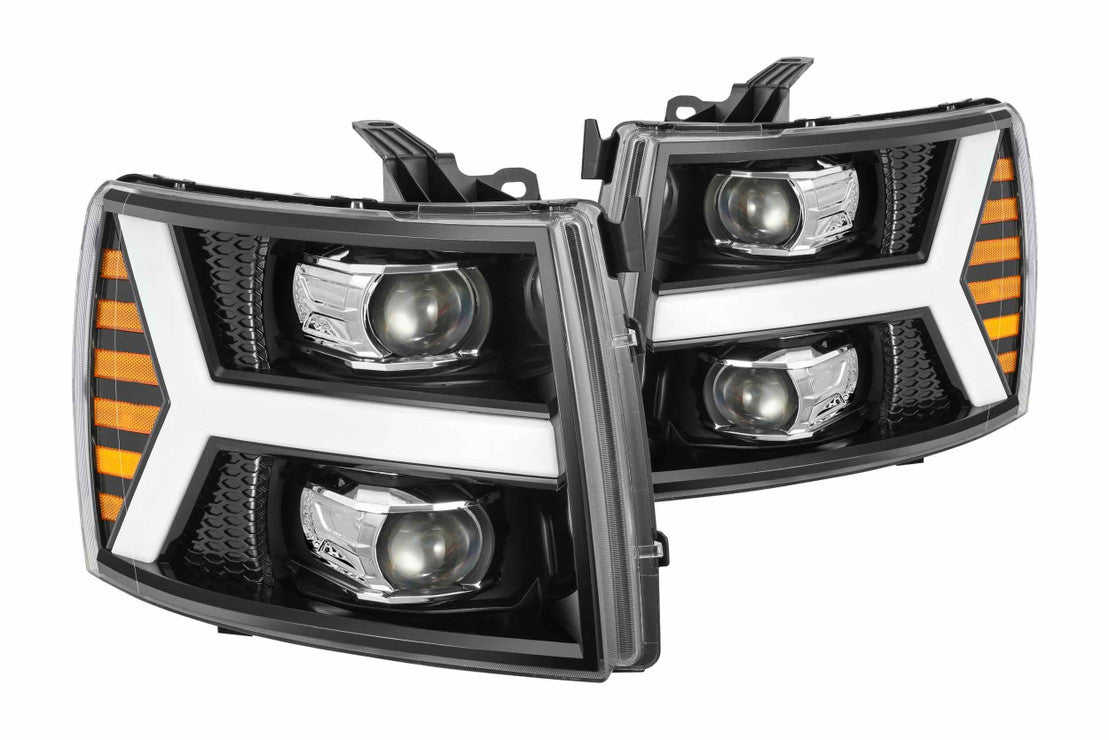 Chevrolet Silverado Headlights,07-13 Headlights, Chevrolet Headlights, Alpharex Headlights, Headlights, Luxx Series, Silverado Headlights