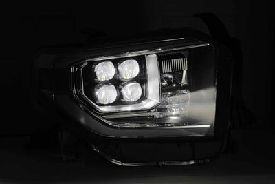 Toyota Tundra Headlight, Tundra Nova Headlight, Toyota 14-20 Headlight, Alpharex Nova Headlights, Chrome Nova Headlights, Alpha-Black Nova Headlights, Black Nova Headlight, Tundra Alpharex Headlights, Toyota Alpharex Headlights, Toyota Nova Headlights