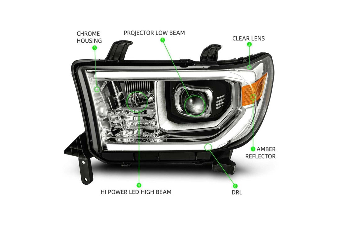 Toyota Led Headlights, Tundra Led Headlights, Tundra 07-13 Led Headlights, Alpharex Led Headlights, Toyota Headlights, Led Headlights, Toyota 07-13 Headlights, Alpharex Luxx Headlights