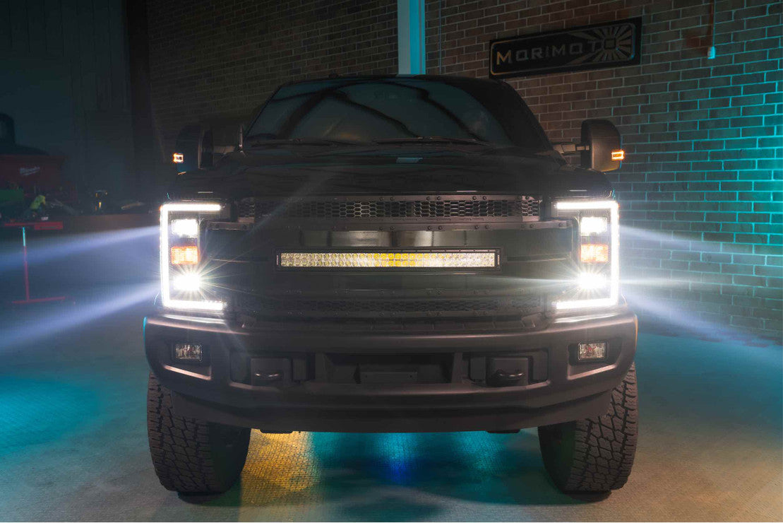 Ford Super Headlight, Super Duty Headlight, Ford 17-19 Headlight, XB Hybrid Headlights, Ford Hybrid Headlights, Hybrid LED Headlights, Morimoto LED Headlights, Pair / ASM  Headlights, Ford LED Headlight, Super LED Headlights