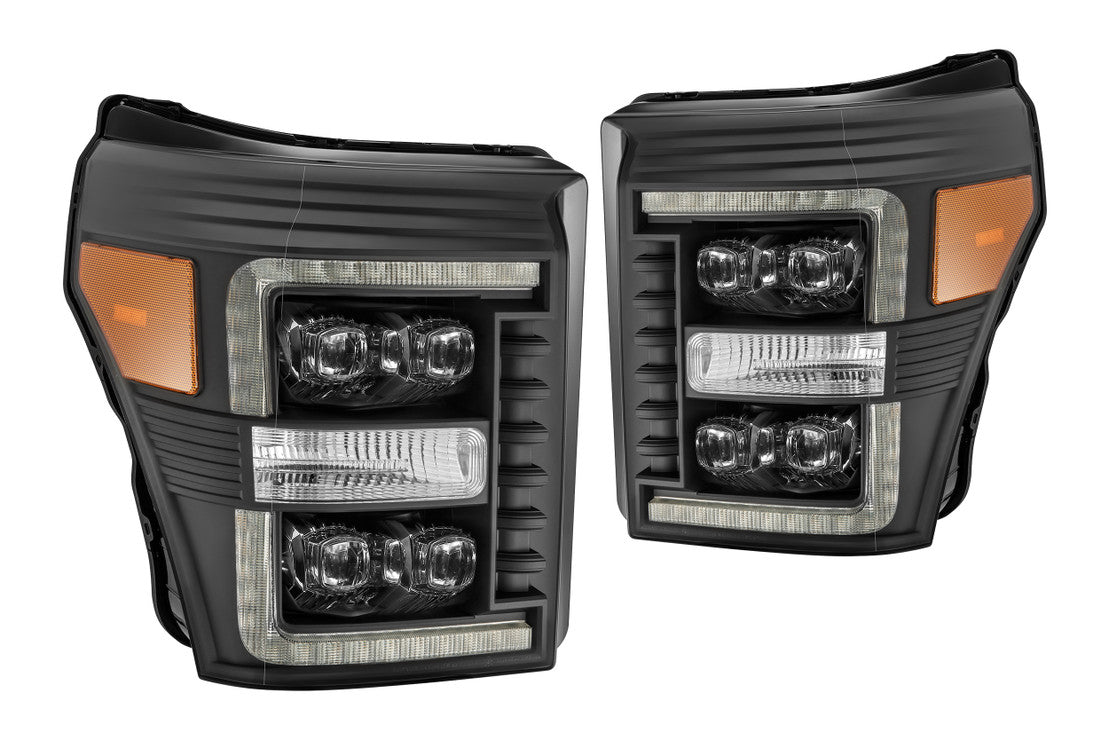 Ford Led Headlights, Super Duty Led Headlights, Super Duty 11-16 Led Headlights, Alpharex Led Headlights, Ford Headlights, Led Headlights, Ford 11-16 Headlights, Alpharex Nova Headlights, Black Led Headlights, Alpha Black Led Headlights, Chrome Led Headlights