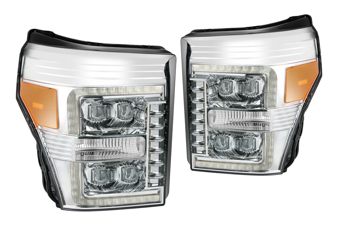 Ford Led Headlights, Super Duty Led Headlights, Super Duty 11-16 Led Headlights, Alpharex Led Headlights, Ford Headlights, Led Headlights, Ford 11-16 Headlights, Alpharex Nova Headlights, Black Led Headlights, Alpha Black Led Headlights, Chrome Led Headlights