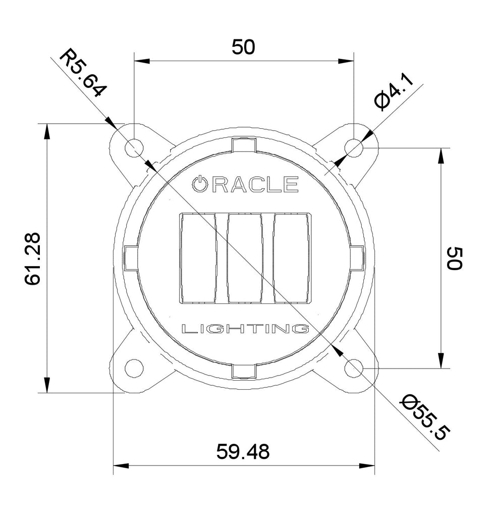 Oracle 60mm Low Beam Led Emitter Module
