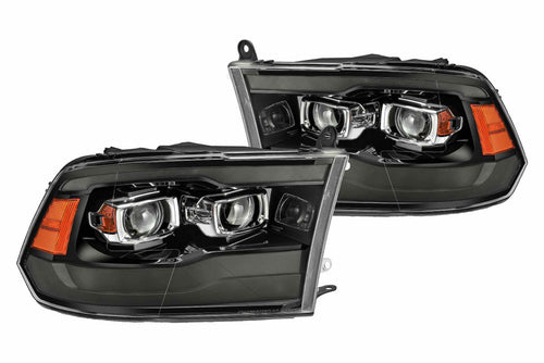 Dodge Led Headlights, Ram Led Headlights, Ram 09-18 Led Headlights, Alpharex Led Headlights, Dodge Headlights, Led Headlights, Dodge 09-18 Headlights, Alpharex Luxx Headlights, Alpha Black Led Headlights, Black Headlights